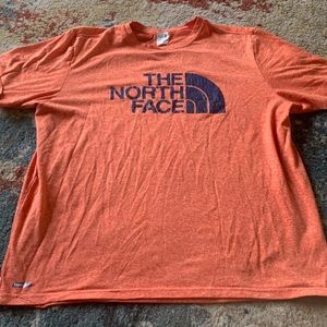 Orange The North Face Mens tshirt
